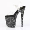 Pleaser - STARDANCE808 Sandale à bride à la cheville, Pole dance chaussures - Noir Product image
